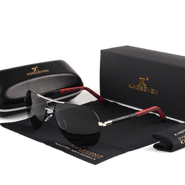 Aviator Sunglasses Polarized Lenses UV400 Protection Adjustable Fit