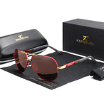Aviator Sunglasses Polarized Lenses UV400 Protection Adjustable Fit