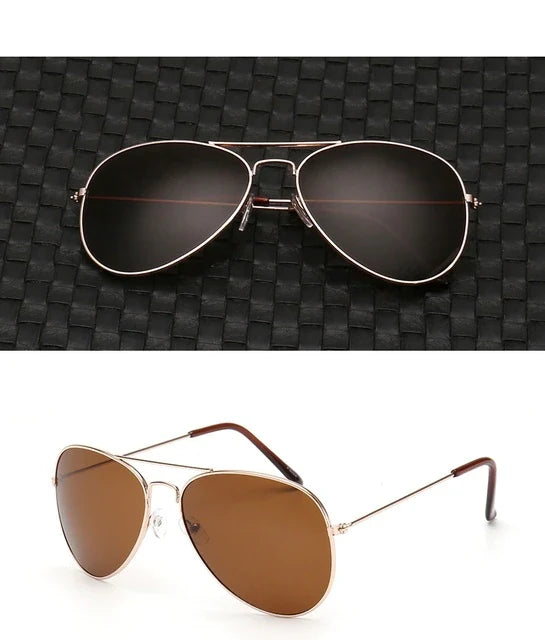 Aviator Sunglasses Polarized Mirrored UV400 Lenses Lightweight Alloy Frame