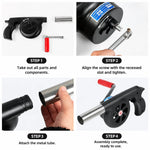 BBQ Fire Starter Blower Manual Crank Heat-Resistant Metal Nozzle