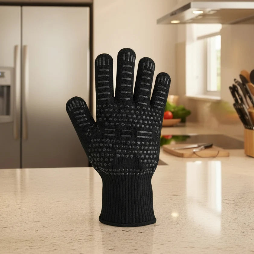 BBQ Gloves Aramid Heat-Resistant Non-Slip Grip