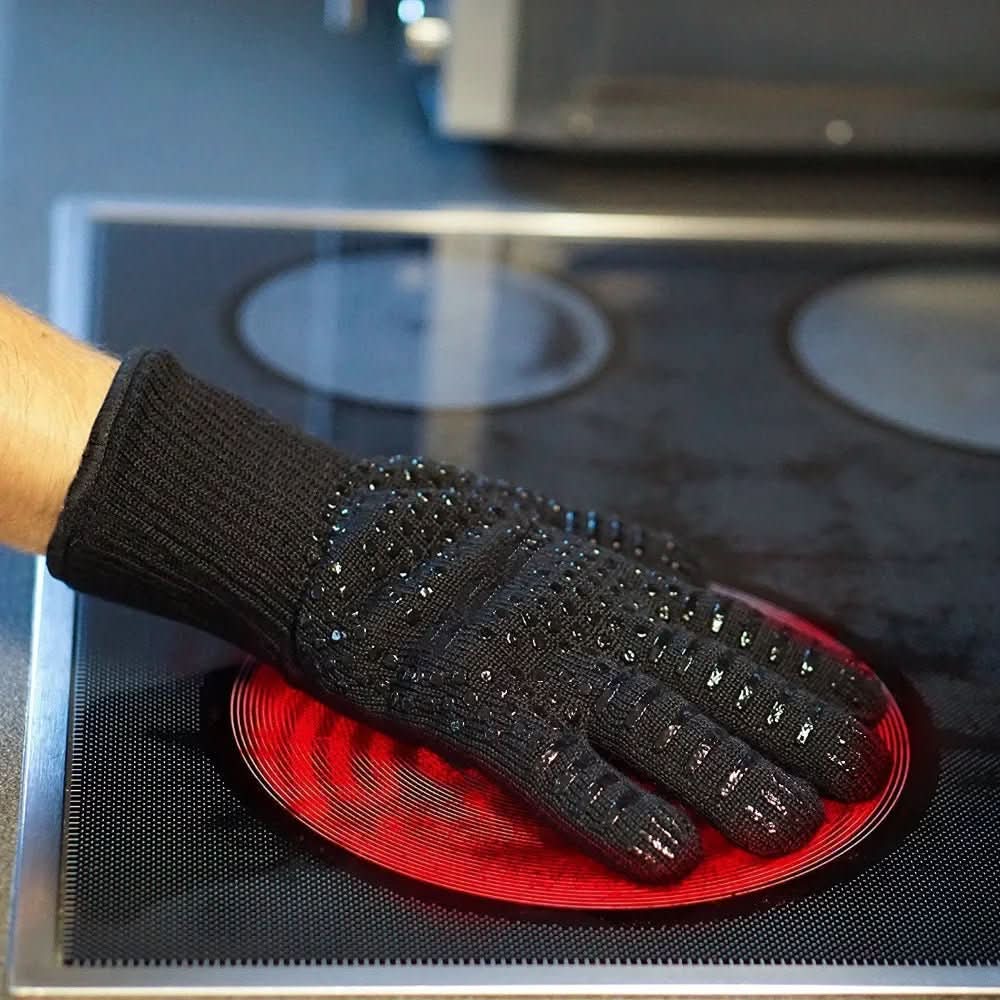BBQ Gloves Aramid Heat-Resistant Non-Slip Grip