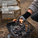 BBQ Gloves Heat-Resistant Non-Slip Grip Extended Cuffs