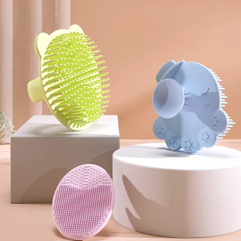 Baby Bath Brush Soft Silicone Gentle Scalp Massage