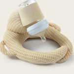 Baby Bottle Support Pillow Elastic Strap & Soft Plush
