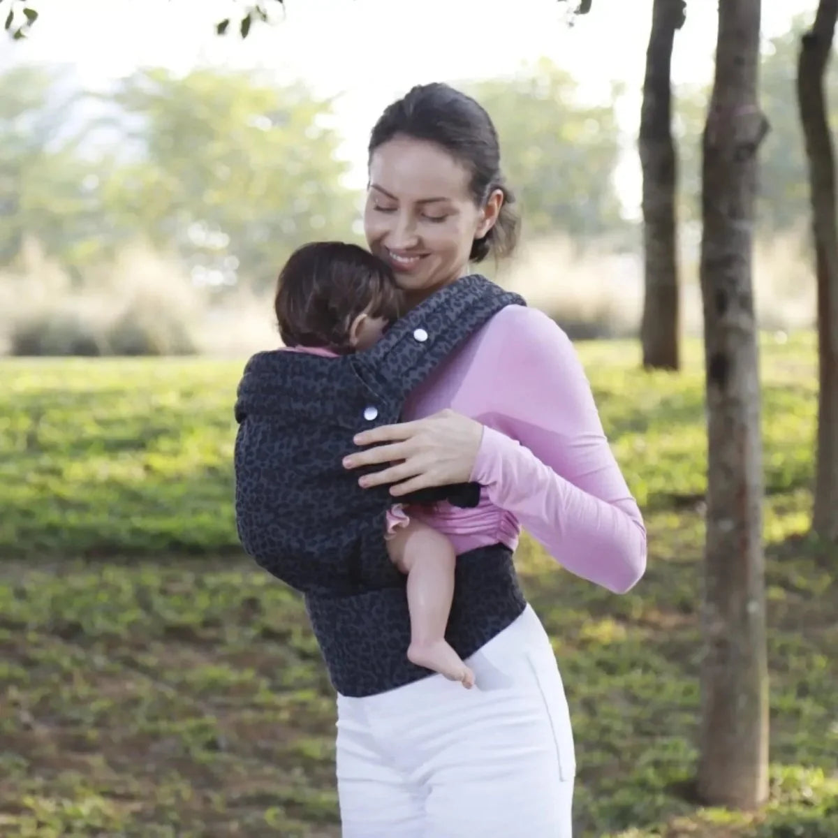 Baby Carrier Breathable Cotton Ergonomic Support 4 Carrying Positions