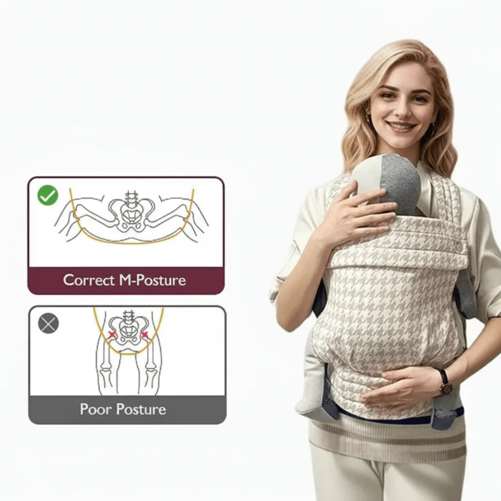 Baby Carrier Breathable Cotton Ergonomic Support 4 Carrying Positions