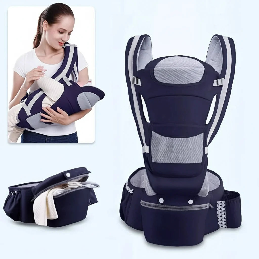 Baby Carrier Ergonomic Adjustable Cotton Machine Washable