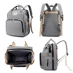 Baby Changing Backpack Fold-Out Travel Bed Insulated Bottle Pockets