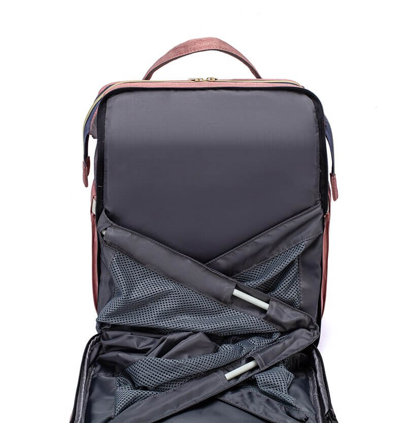 Baby Changing Backpack Fold-Out Travel Bed Insulated Bottle Pockets