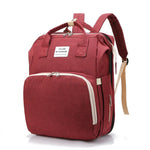 Baby Changing Backpack Fold-Out Travel Bed Insulated Bottle Pockets