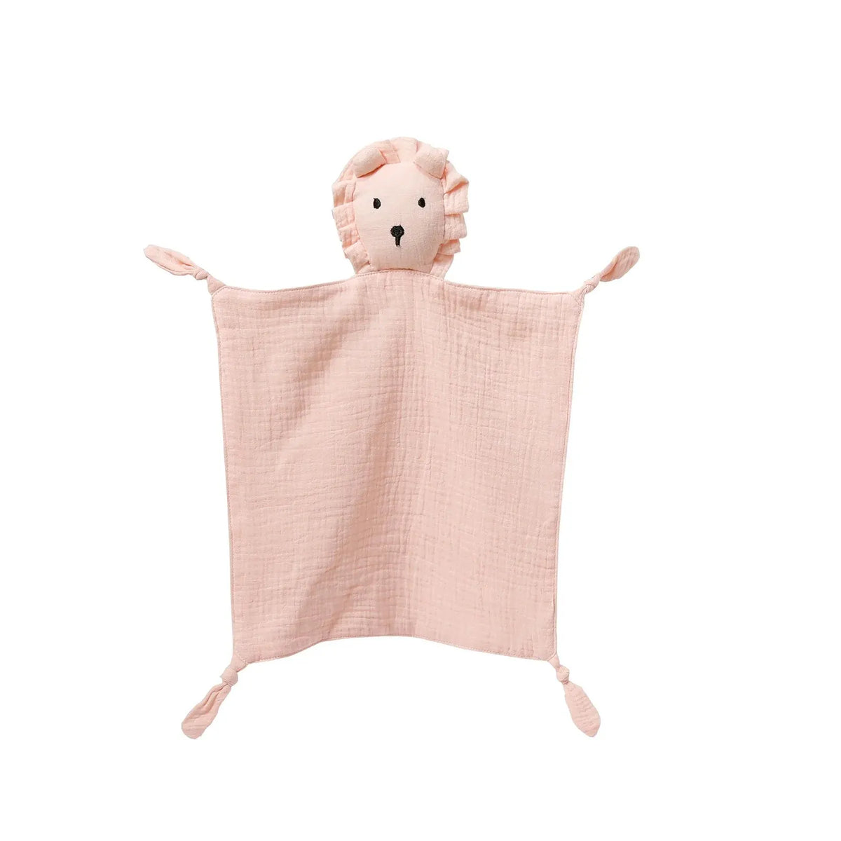 Baby Comfort Blanket Animal Head Lightweight Breathable Muslin Washable