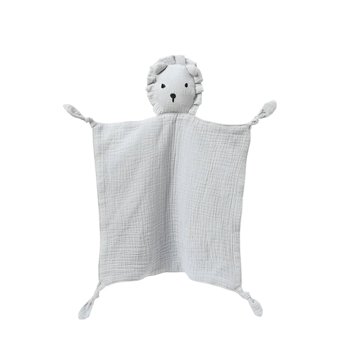 Baby Comfort Blanket Animal Head Lightweight Breathable Muslin Washable