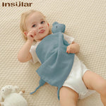 Baby Comfort Blanket Animal Head Lightweight Breathable Muslin Washable