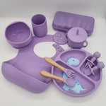 Baby Dinnerware Set 10-Piece Silicone Suction Base
