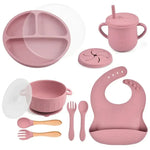 Baby Dinnerware Set Silicone BPA-Free 10-Piece Set