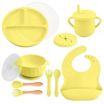 Baby Dinnerware Set Silicone BPA-Free 10-Piece Set