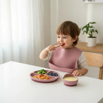 Baby Feeding Plate Soft Silicone Ergonomic Design