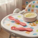 Baby Feeding Spoons Soft Silicone Set of 2