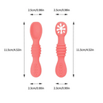 Baby Feeding Spoons Soft Silicone Set of 2