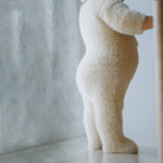 Baby Jumpsuit Plush Bear Print Winter Warmth