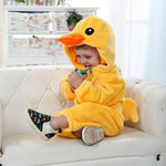 Baby Onesie Fluffy Lined Zip & Snap Closure