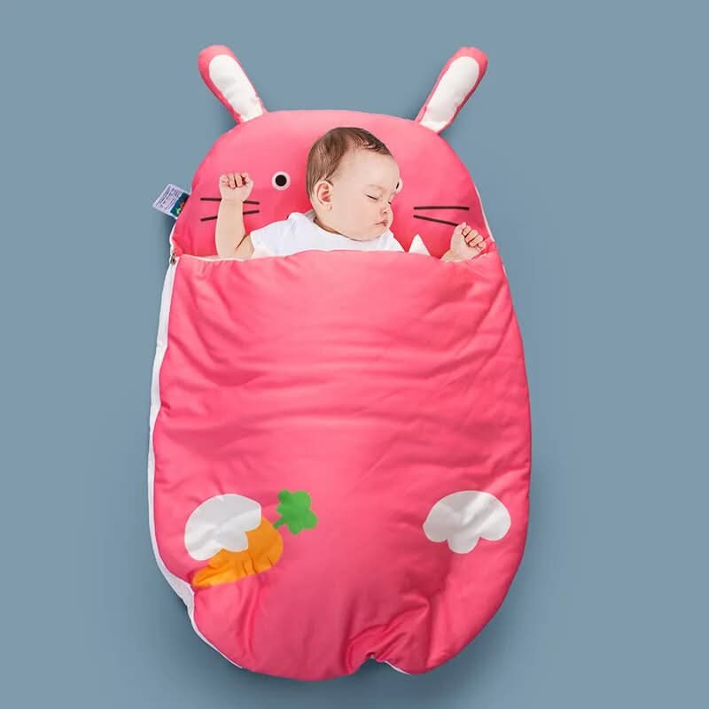 Baby Sleeping Bag Breathable Cotton Temperature-Regulating Zipper