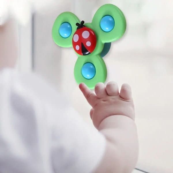Baby Spinner Toy BPA-Free Sensory 3-Piece Set