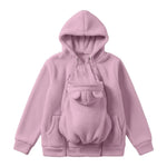 Babywearing Hoodie Sherpa Fleece Removable Zip-On Panel