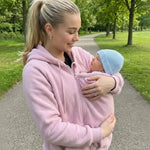 Babywearing Hoodie Sherpa Fleece Removable Zip-On Panel