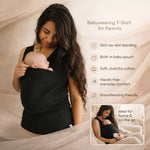 Babywearing T-Shirt Built-In Baby Pouch Stretchy Cotton