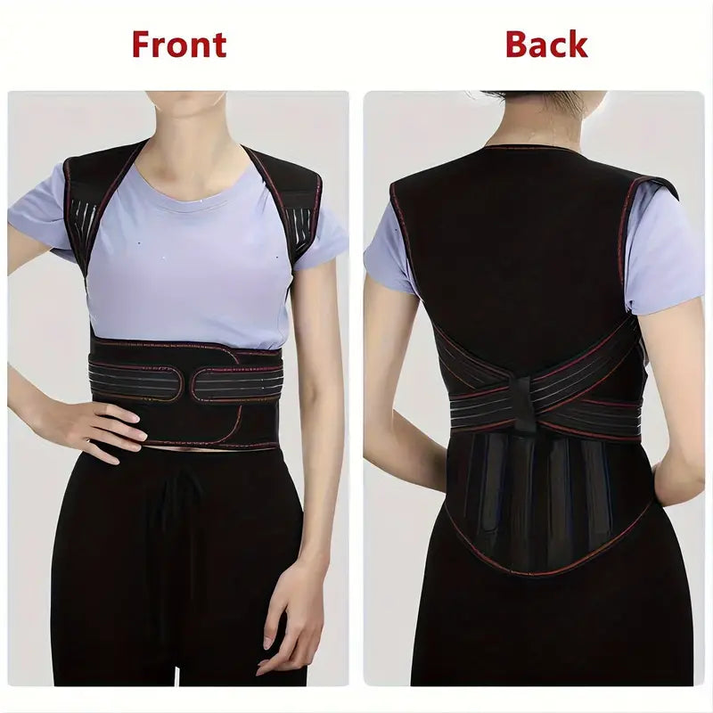 Back Brace Magnetic Infrared Heat Adjustable Lumbar Support