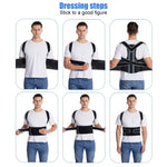 Back Brace Posture Corrector Breathable Mesh Adjustable Straps