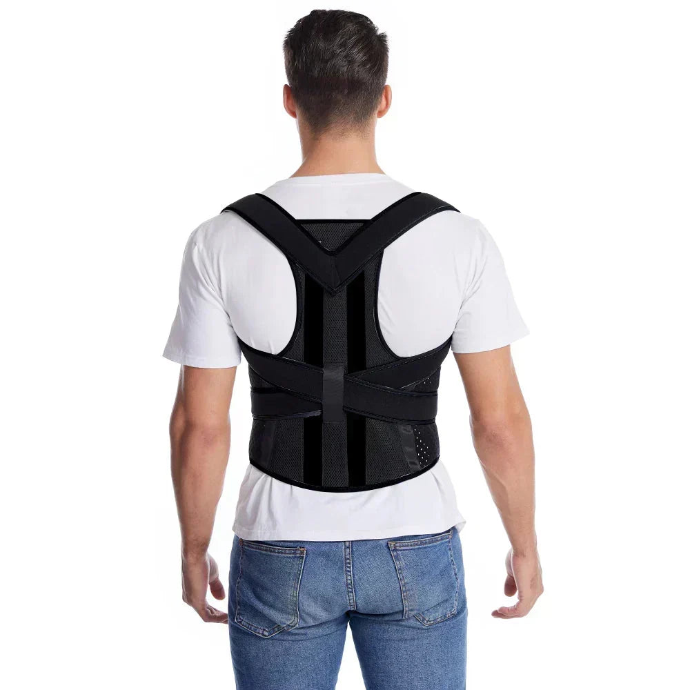 Back Brace Posture Corrector Breathable Mesh Adjustable Straps