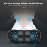 Back Massager Adjustable Pulse & Vibration Remote Control Heating