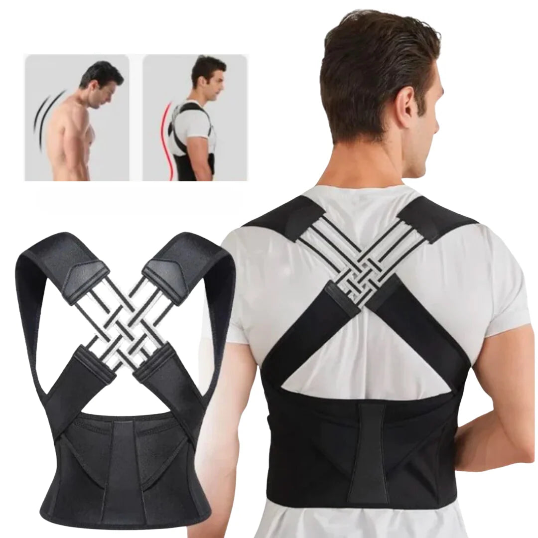 Back Posture Corrector Adjustable Stretch Straps Discreet Fit