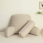 Back Support Cushion Adjustable Headrest Removable Cotton Cover