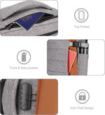 Backpack 40L Padded Laptop USB Charging & Digital Lock