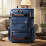 Backpack Durable Canvas 15-Inch Laptop Compartment Adjustable Straps