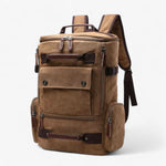 Backpack Durable Canvas 15-Inch Laptop Compartment Adjustable Straps