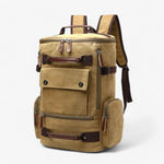 Backpack Durable Canvas 15-Inch Laptop Compartment Adjustable Straps