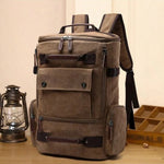 Backpack Durable Canvas 15-Inch Laptop Compartment Adjustable Straps