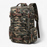 Backpack Durable Canvas 15-Inch Laptop Compartment Adjustable Straps