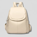 Backpack Embossed PU Leather Hidden Anti-Theft Zipper