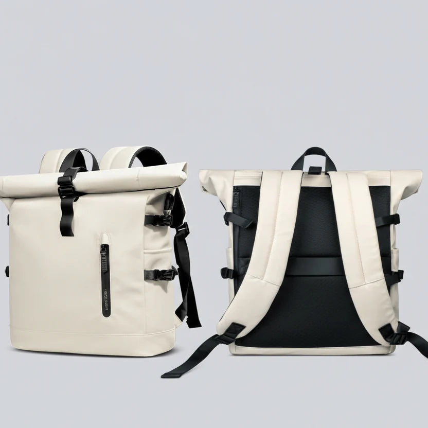 Backpack Expandable Rolltop 15.6-Inch Laptop Compartment Water-Repellent