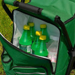 Backpack Folding Chair Insulated Cooler Compartment 19-Quart