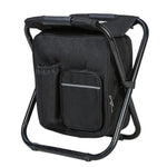 Backpack Folding Chair Insulated Cooler Compartment 19-Quart