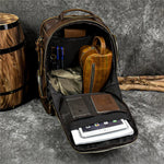 Backpack Full-Grain Leather Fits 15.6-Inch Laptops
