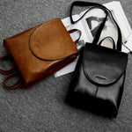 Backpack Leather Laptop-Friendly Roomy Compartments