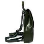 Backpack Leather Laptop-Friendly Roomy Compartments